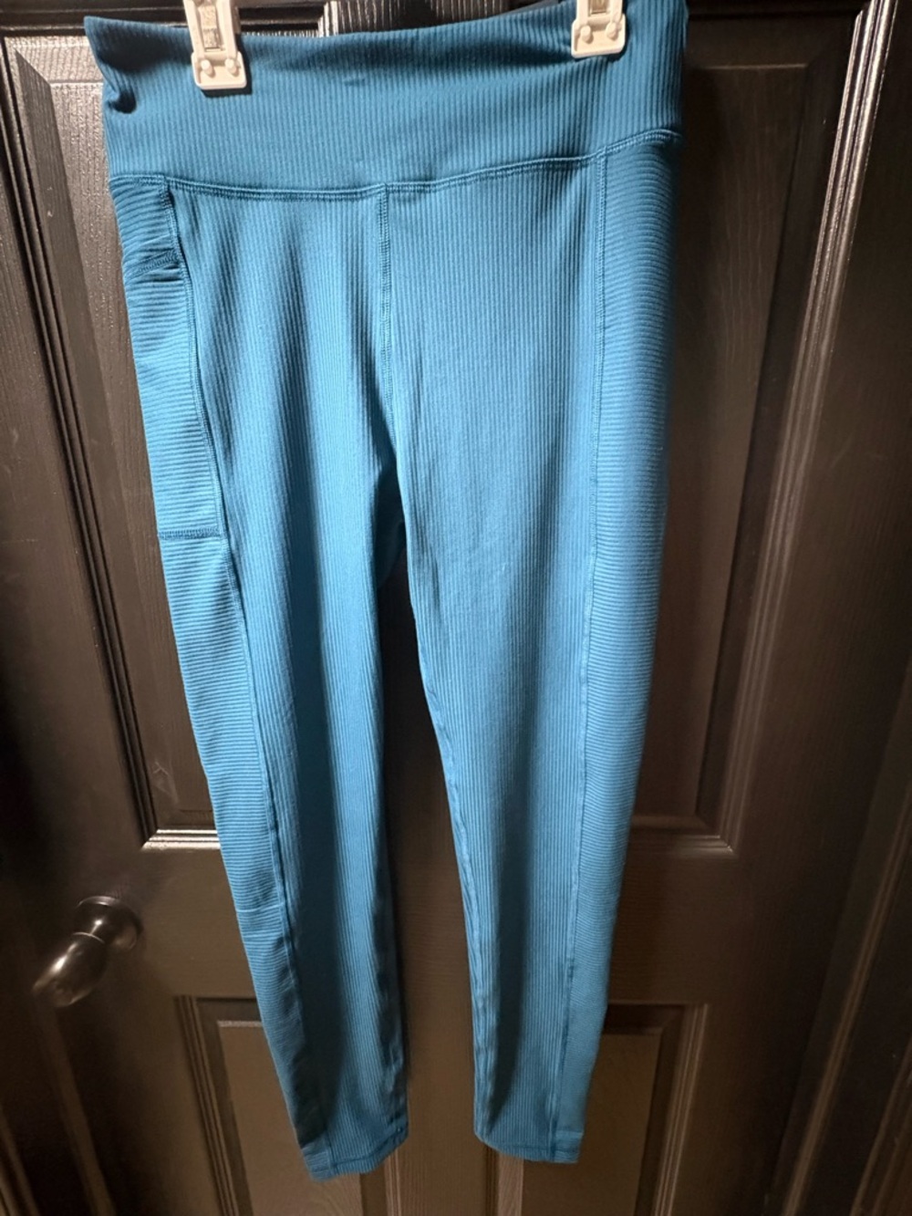 tek gear Teal Ribbed High-Rise Leggings